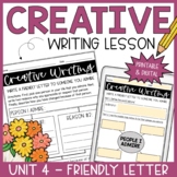 Friendly Letter Template | Creative Writing Lesson | Print