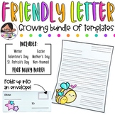 Friendly Letter Template | The Growing Bundle