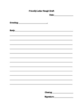 Friendly Letter Templates by gateacher | Teachers Pay Teachers