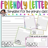 Friendly Letter Templates | No Prep Letter Writing