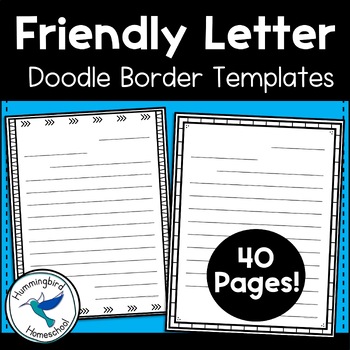 Letter Writing Paper (Friendly Letter) by Jenny Adkins