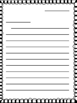 Friendly Letter Templates with One & Two Page Options by The GA Peach Teach