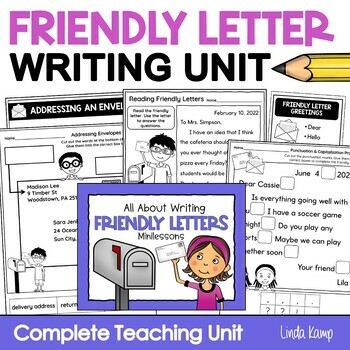 Preview of Friendly Letter Writing Unit