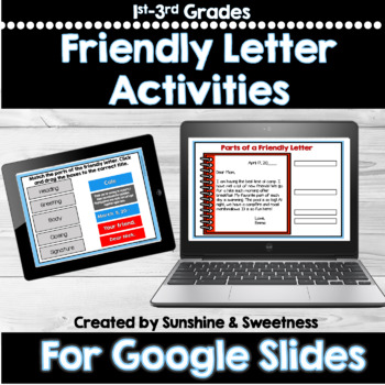 Preview of Friendly Letter Writing DIGITAL | For Google Slides and Google Classroom