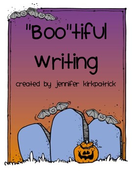 Preview of Friendly Letter Writing Halloween "Boo"tiful Writing Grade 1 and Grade 2