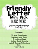 Friendly Letter Writing ~ Mini-Pack