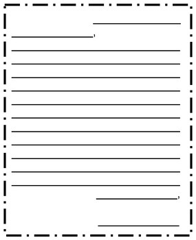 Friendly Letter Paper Worksheets Teaching Resources Tpt