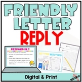 Friendly Letter Writing Reply 2nd 3rd Grade