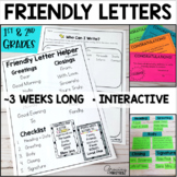 Friendly Letter Writing Unit - Parts of a Friendly Letter Template Paper