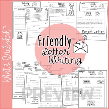Friendly Letter Writing and Capitalization by Taryn Nicholson | TPT