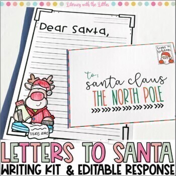 Preview of Dear Santa Claus | Letter To Santa Template Christmas Writing Activity December