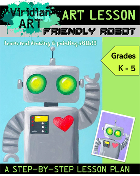 Preview of Robots Art Lesson