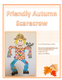 Friendly Scarecrow Cutout Craft