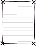 Friendly letter paper template