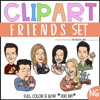 Friends Clip Art Set by The English Labo | Teachers Pay Teachers