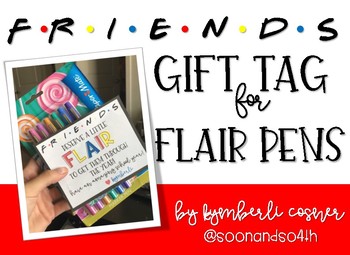 Teacher Appreciation Gift Tags for Flair Pens by Your Thrifty Co