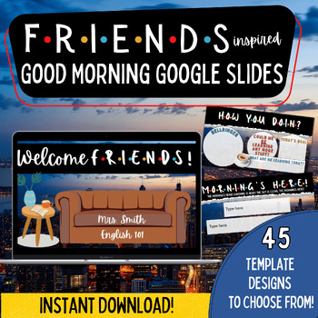 Preview of Friends Good Morning Slides | Friends Presentation Template | Google Slides