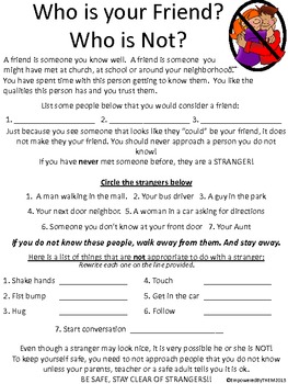 Friends Social Skills Worksheets By Empowered By THEM