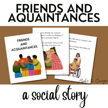 Social Skills Story - Stranger, Friend, Acquaintance - Special Education