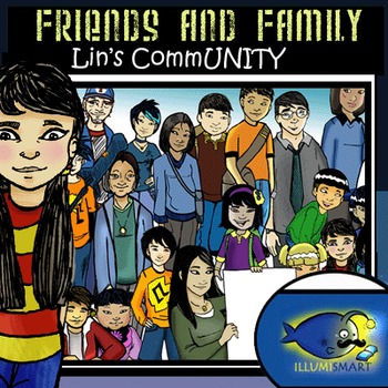 Preview of Friends and Family: Lin's CommUNITY 40 pc. Clip-Art