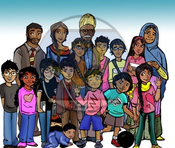 family school community clipart