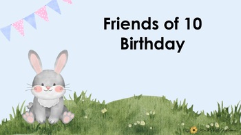 Preview of Friends of 10 Birthday Interactive, Animated Digital Picture Book (10 facts)