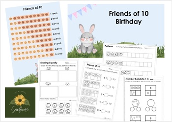 Preview of Friends of 10 Birthday Interactive, Animated, Digital Picture Book BUNDLE