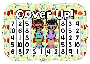 Friends of 10 Cover Up! Summer Theme by Miss Beck | TPT