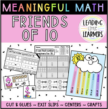 Preview of Friends of 10 | Number Partners for 10 | Meaningful Math