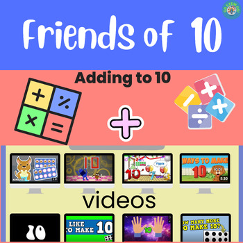 Preview of Friends of 10 video choice board-addition to 10