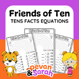 Friends of Ten Equations | Rainbow Tens Facts | Number Bon