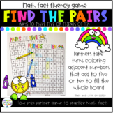 Friends of Ten (or five)- Math Fact Fluency Game