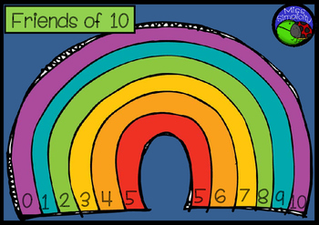 Friends of Ten rainbow template COLORING and POSTER set by Miss Simplicity
