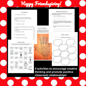 Friendsgiving - 5 Thanksgiving Activities For Creative Thinking and Friendship