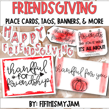 Preview of Friendsgiving Paper Goods