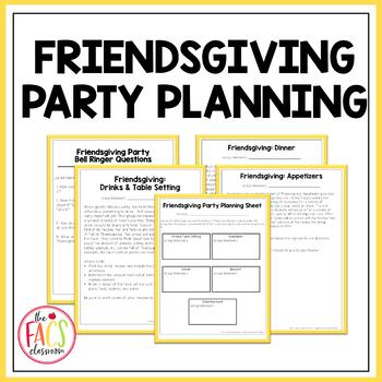 Preview of High School Life Skills How to Plan & Host a Friendsgiving Meal | Cooking | FCS