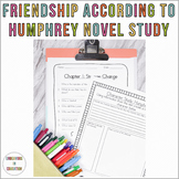 Friendship According to Humphrey Novel Study
