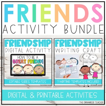 Friendship Activities Bundle - Digital & Printable Friendship Activities