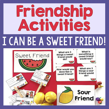 Preview of Friendship Activities For SEL & Counseling Lessons On Being A Good Friend