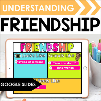 Preview of Friendship Activities & Lessons for Google Slides Digital SEL Resource