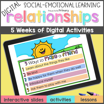 Preview of Digital Friendship Lessons & Activities - Being a Good Friend Social Scenarios