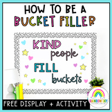 Friendship Activity - How to be a Bucket Filler (Free Download)