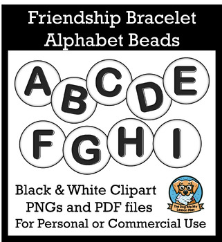 Friendship Bracelet Alphabet Bead Bulletin Board Letters by