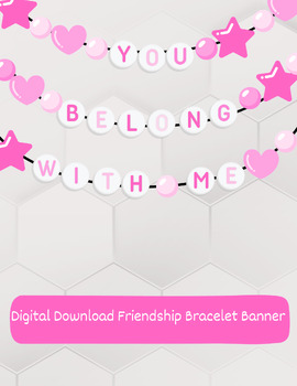 Friendship Bracelet Bulletin Board  Back to School All About Me Banner