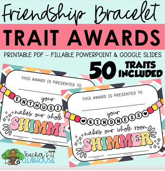 Preview of Friendship Bracelet Character Trait Awards