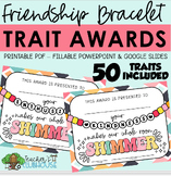 Friendship Bracelet Character Trait Awards
