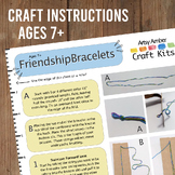 Friendship Bracelet Craft Instructions Printable