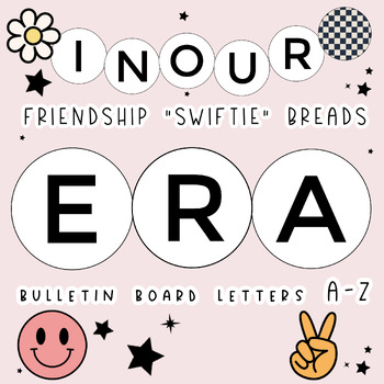 Preview of Friendship Bracelet Swiftie Bulletin Board or Door Decor Alphabet Letters - A-Z!