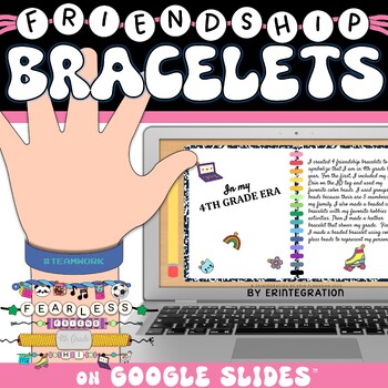 Preview of Friendship Bracelets Back to School Activity Digital Design on Google Slides