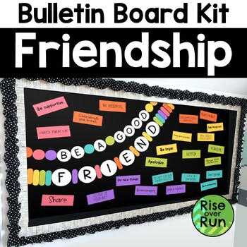 Preview of Friendship Bracelet Bulletin Board How to Be a Good Friend